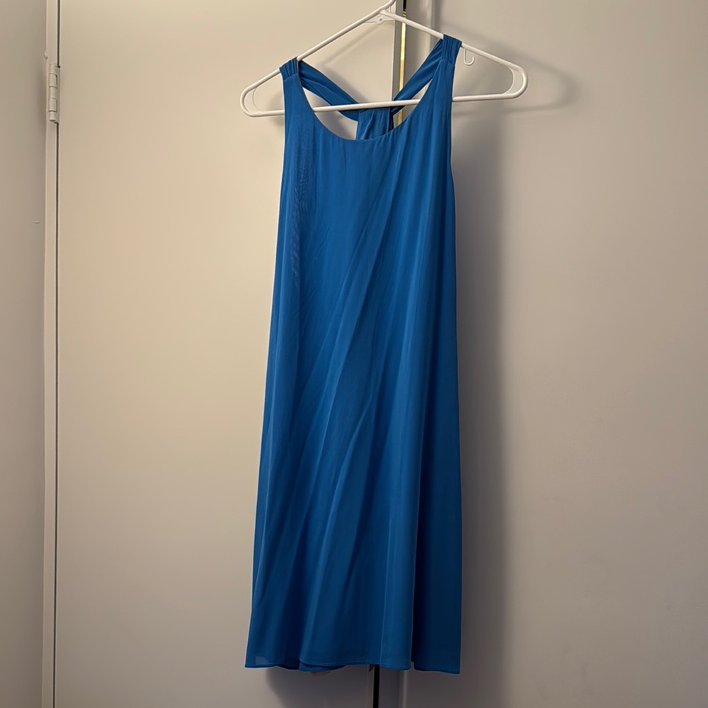 Alice + Olivia Blue Sleeveless Dress